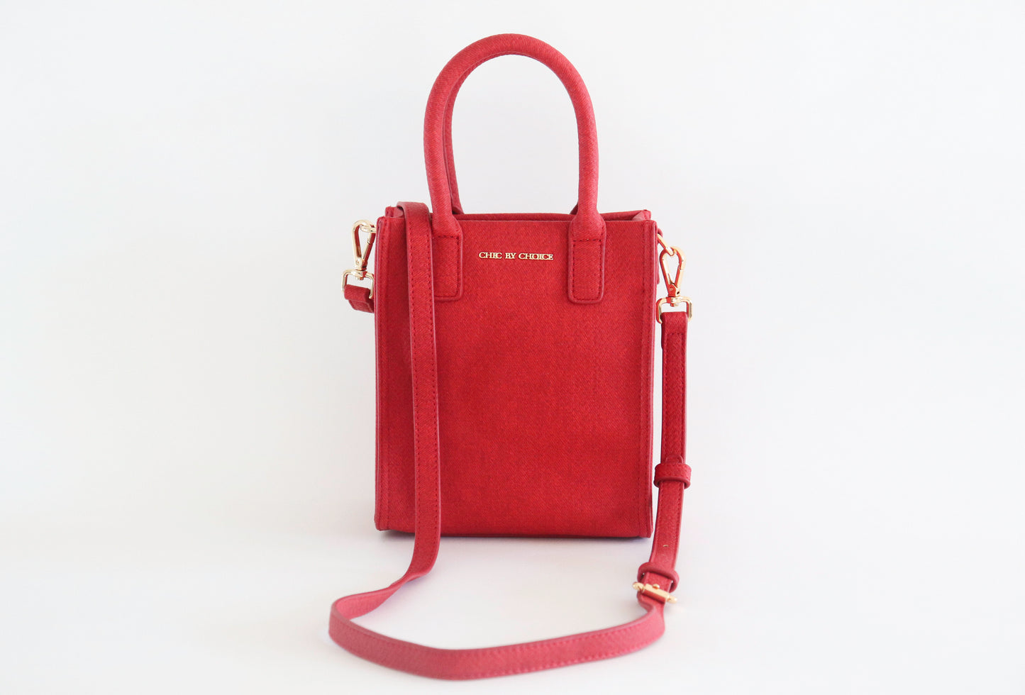 QUINN MINI TOTE CROSSBODY RED ALERT